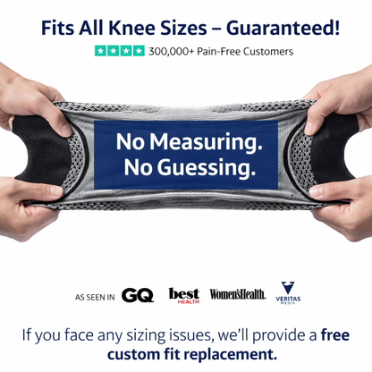 Ultra Knee Elite sleeve shown on a leg climbing stairs