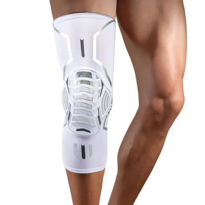 Noov ExoKnee compression knee sleeve with silver side stabilizer frame